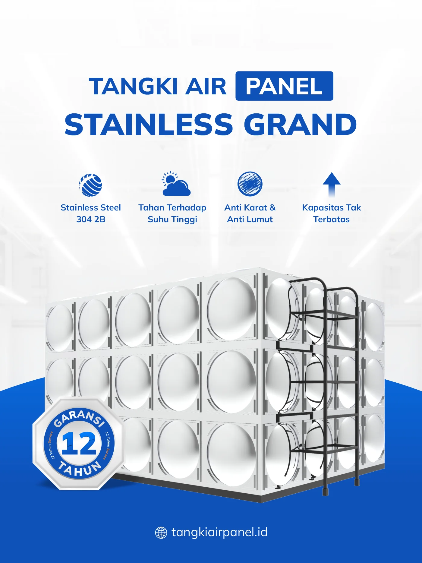 Rekomendasi Pemakaian Tandon Air Panel, Kuat dan Anti Bocor