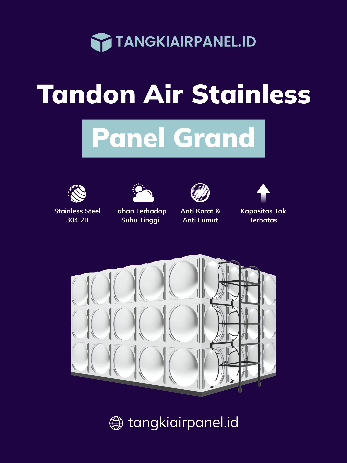 Rekomendasi Tandon Stainless Panel, Lebih Baik dari Fiber