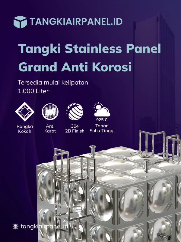 Pilih TandonStainless Panel Grand Anti Korosi