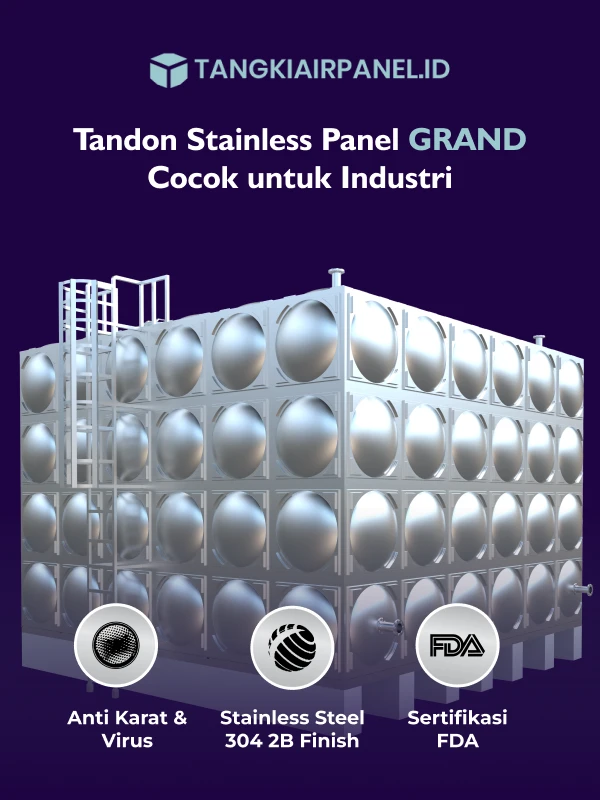 Cara Pembelian Tandon Panel Stainless Grand