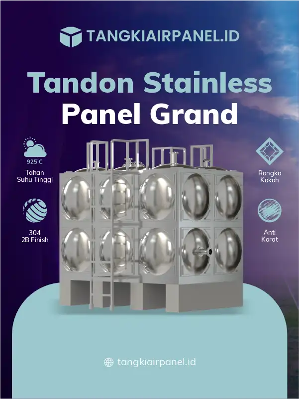 Tandon Stainless Panel Grand: Sudah Food Grade dan Terbukti Aman