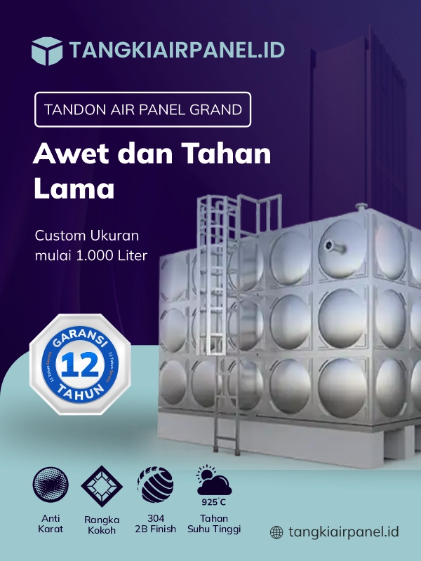 Tandon Air Panel Grand, Awet dan Tahan Lama