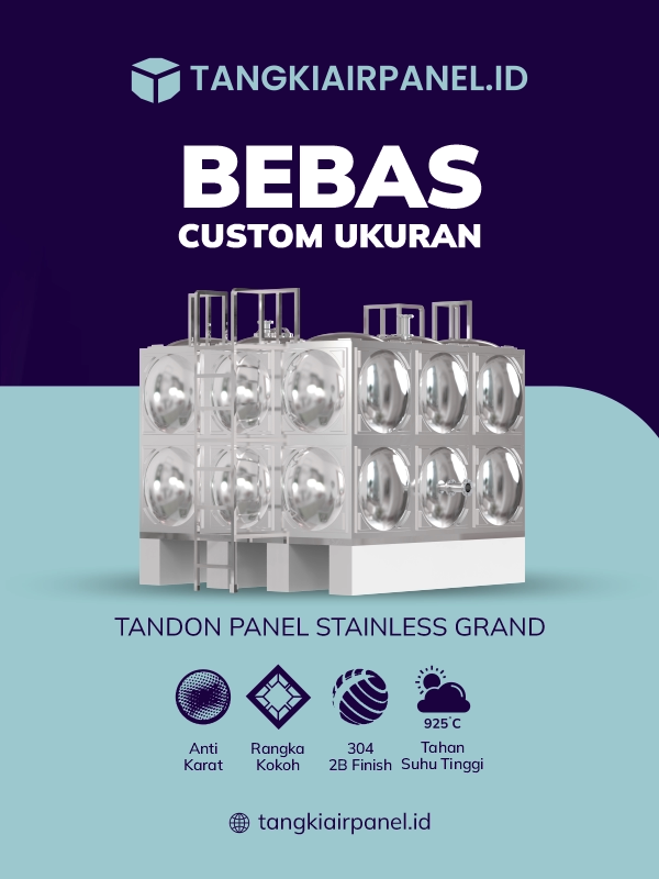 Tandon Panel Stainless Kuat dan Tahan Lama