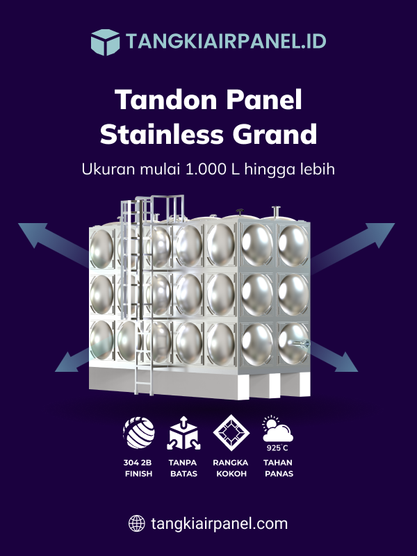 Tandon Panel Stainless Cocok untuk Kebutuhan Industri