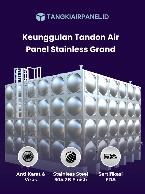 Keunggulan Tandon Air Panel Stainless Grand