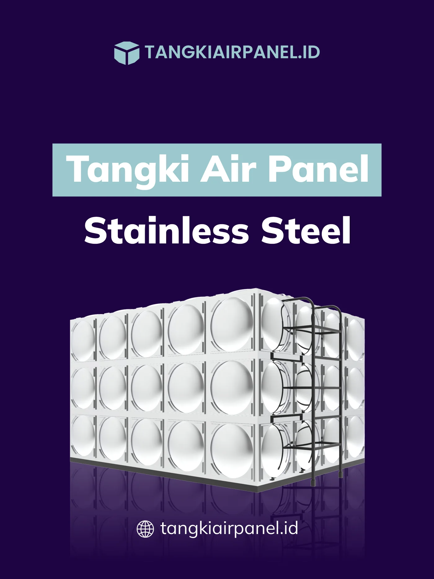 Tandon Air Panel Stainless Grand, Cocok untuk Penyimpanan Skala Besar