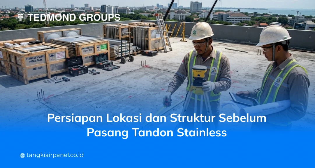 Persiapan Lokasi dan Struktur Sebelum Pasang Tandon Stainless