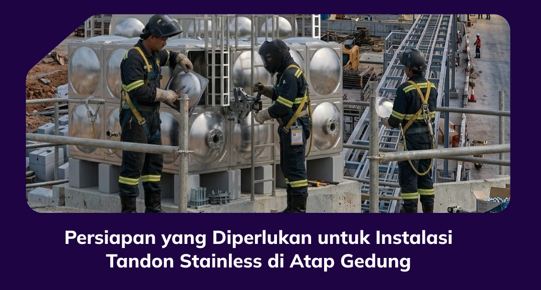 Persiapan yang Diperlukan untuk Instalasi Tandon Stainless di Atap Gedung