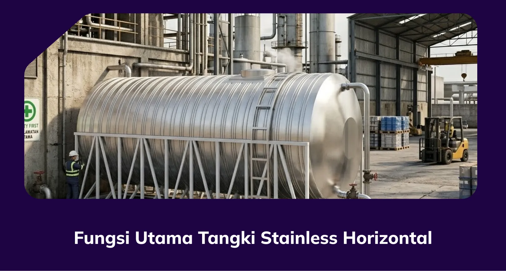 Fungsi Utama Tangki Stainless Horizontal
