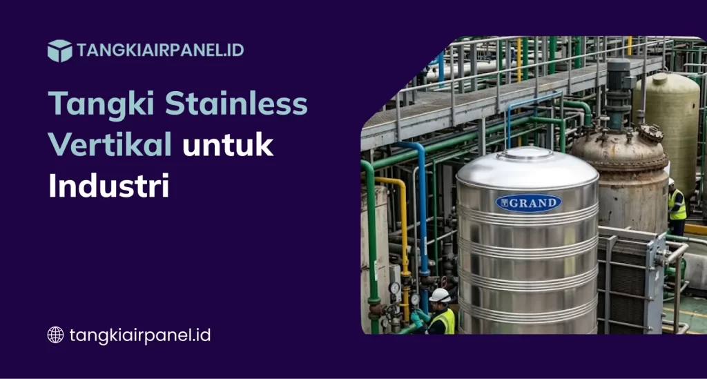 Tangki Stainless Vertikal untuk Industri