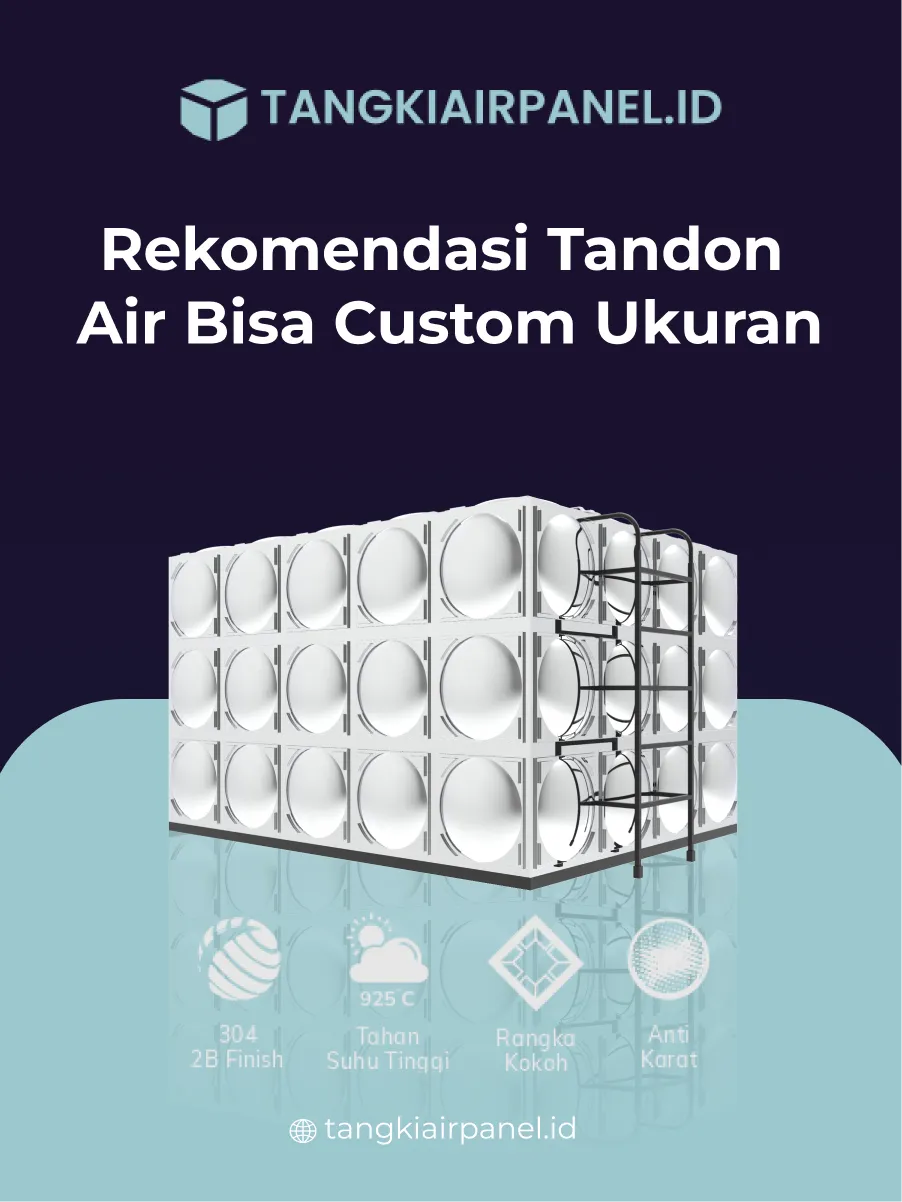 Rekomendasi Tandon Air Bisa Custom Ukuran