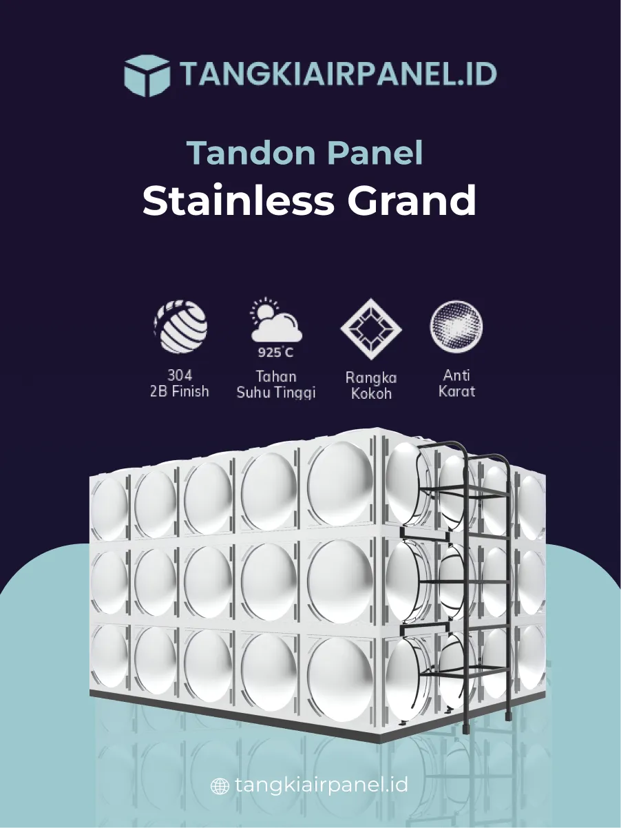 Tandon Panel Stainless Grand dengan Material Berkualitas