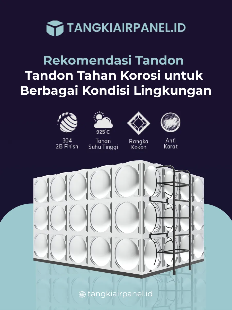 Tandon Panel Stainless Grand_ Tandon Tahan Korosi untuk Berbagai Kondisi Lingkungan